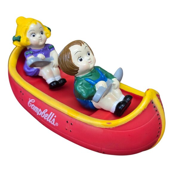 Campbell's Soup Kids Sitting In A Boat Vinyl Figures Bathtub Toy Promo 2004 - Picture 2 of 9